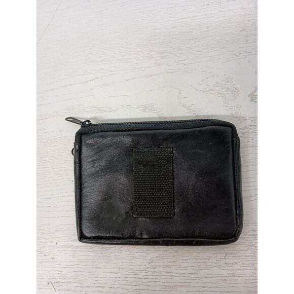 Vintage Harley Davidson Motorcycles Mens Wallet Black Leather Logo Zippered - Picture 3 of 7